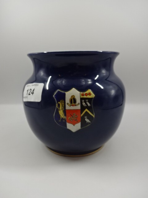 Carltonware Armorial jar, 14cm tall