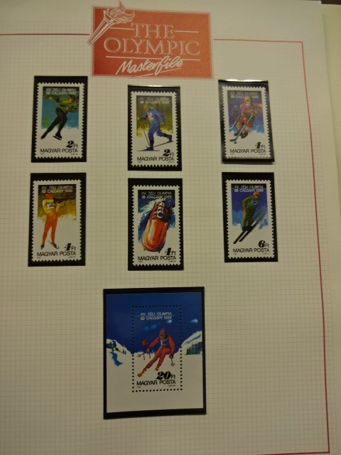 2 folders of stamps relating to the Olympics and Aquatic activity's - Image 5 of 8