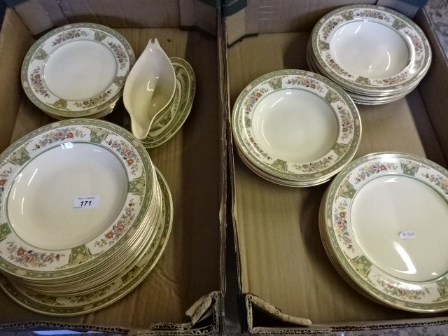 Around 40 pieces of Johnson Brothers china, mostly plates, Chester pattern