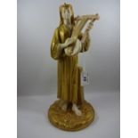 Royal Worcester figurine 1084, 32cm tall, no sign of damage or repair