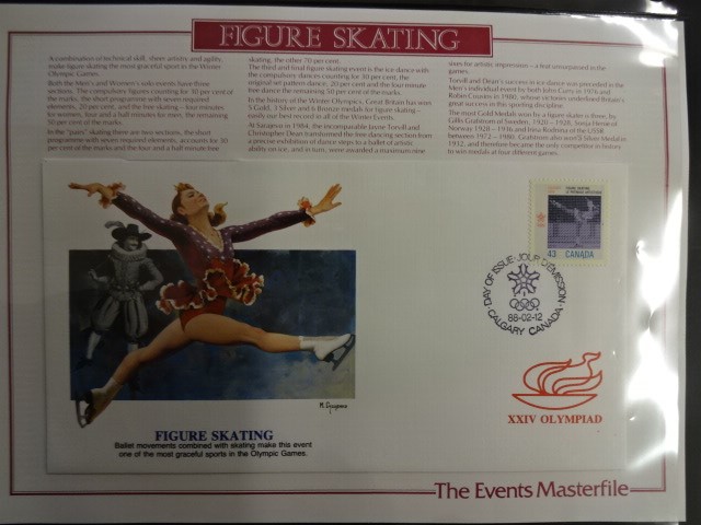 2 folders of stamps relating to the Olympics and Aquatic activity's - Image 4 of 8