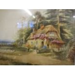 M Gozzard watercolour 'Rural cottage', signed (35 x 28)