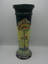 Decorative hand painted vase, 36cm