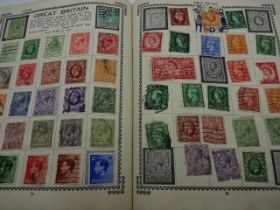 Victory stamp album containing stamps from around the world