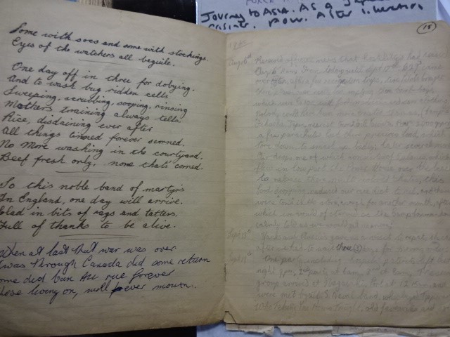 A 1941 Diary of a RAF member of an expeditionary force on a journey through Asia as a Japanese P.O.W - Image 3 of 8