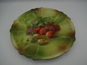 7 vintage fruit themed dishes / bowls, one piece A/F