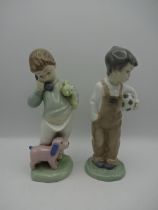 2 Lladro Nao figures of boys