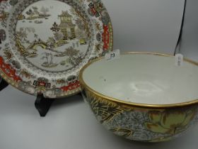 Collection of oriental themed items to include Masons, Satsuma etc