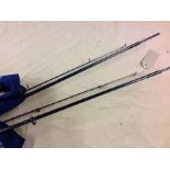 A pair of bespoke carbon 11 ft Carp rods (w18) and bag