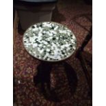 Retro Mosiac Table 16 inches tall 14 wide