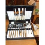 3 Cased Cutlery Sets ( a/f )