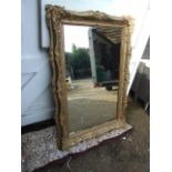 Antique Gilt Framed Mirror from a country house 38 x 55 inches