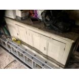 Large Victorian pine 4 door cupboard ( from country estate more photos and size to follow )