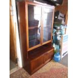 Retro Danish 2 Door Display Cabinet 44 x 75 inches