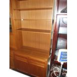 Retro Australian Bookshelf / cupboard unit 35 1/2 inches wide 79 tall