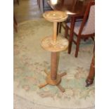 Oak Pot Stand 3 ft tall