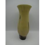 Caithness of Scotland art glass Ebony and sand vase, 22cm tall