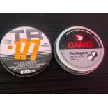 2 Tins of .177 Air Gun Pellets Milbro & Gamo