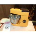 Retro Kenwood Chef Mixer colour orange with manual etc