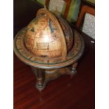 Modern Globe on stand 15 inches tall