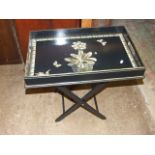 Butlers Tray on folding stand 24 x 15 inches 24 tall