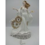 Royal Worcester 'Millenia' figure, limited to 1000. (bird has broken away from hand and needs