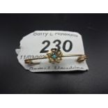 9ct gold Victorian brooch