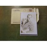 Bob Hope signed Photograph 5 x 7 inches with original envelope