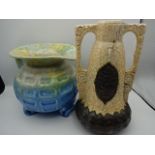 3 items to include West German style vases plus decorative jug 426