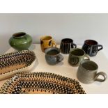 Collection of Handmade Pottery ceramic items