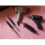 Vintage Drills & Soldering Guns ( sold as collectors / display items ) wiring cut off