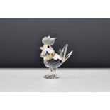 Swarovski Crystal animals to incl bunny rabbit lying (7678), mini pig with wire tail (7657), sitting