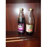2 Vintage Bottles of Club & Canada Dry Blackcurrant Cordials ( SOLD AS A DISPLAY / COLLECTORS ITEM )