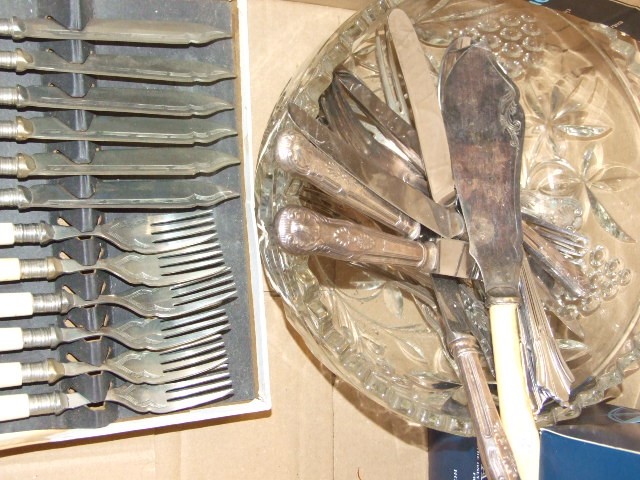 Box Plated Cutlery etc