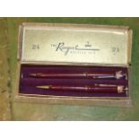 1953 E II R Boxed Coronation Pen Set