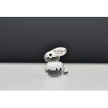 Swarovski Crystal animals to incl small squirrel (7662), mini rabbit (7652), mini owl and duck (