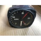 Smiths Helicopter Tachometer KTF 1608 K & turn and slip indicator EUP-46M