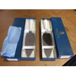 2 Royal Worcester Cake Servers Viceroy Gold , Silver Jubilee