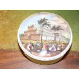Victorian Paste Pot Exhibition of Art and Industry 1851 ( lid edge has been glued on inside rim )
