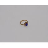 18 ct gold semi- precious stone