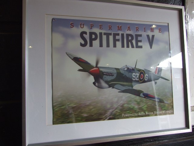 Repro metal Spitfire sign 12 X 15 approx - Image 2 of 2