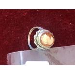 Silver Cameo Ring