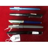 5 Fountain Pens Albany , Lamy , Roll Tip , Patco Continental & Stephens