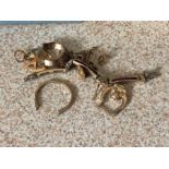 Qty Scrap Gold hallmarked or stamped 375 & 9ct ( weight includes stones etc ) 7.2 grams