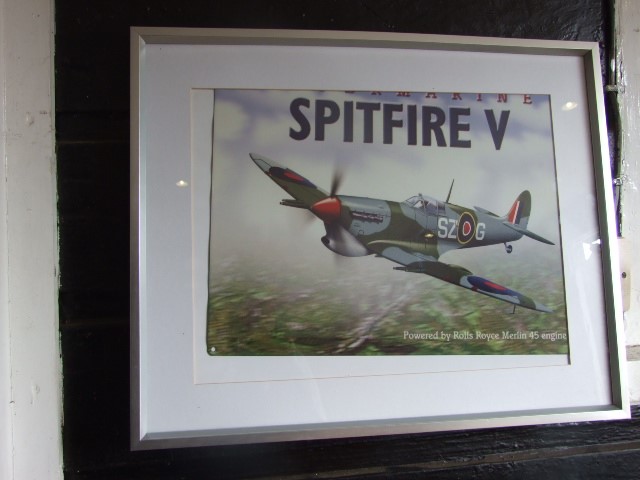 Repro metal Spitfire sign 12 X 15 approx