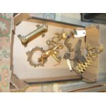 Brass Cherub Ceiling Light & other brass pieces