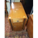 Oak Gateleg Table with drawer & cupboard 3ft wide