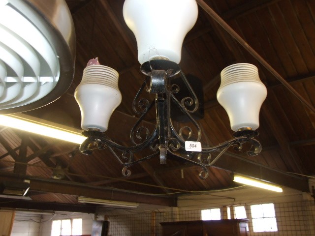 Wrought Iron Ceiling Light - Image 3 of 3