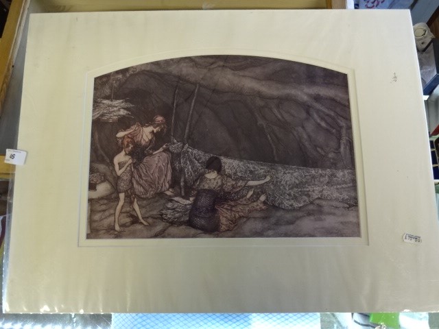 Arthur Rackham print from Peter Pan circa 1912 (45 x 60)cm - Image 2 of 2