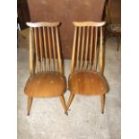 Pair of Ercol Goldsmith dining chairs